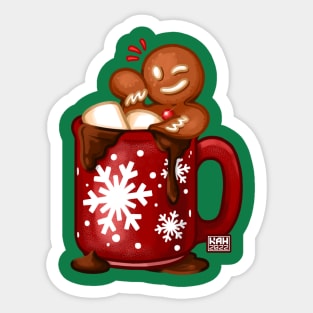 Gingerbread Cocoa Mug Sticker